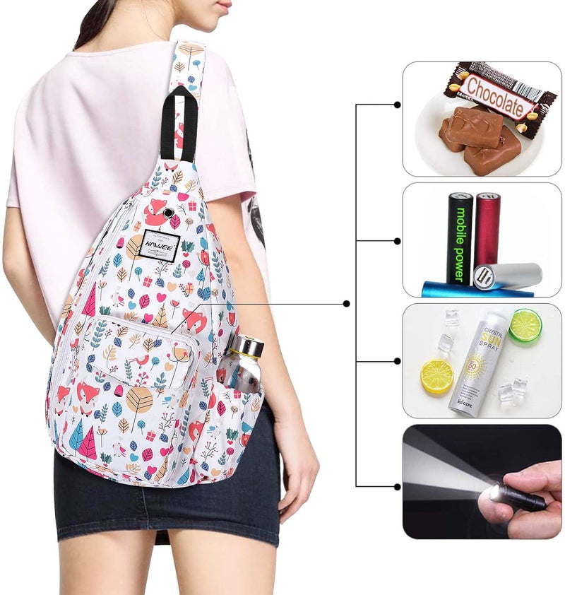HAWEE Backpack Sling for Women Anti-Water Crossbody Bag Inclined Adjustable Pack | Casual, Adjustable Strap, Water Repellent, for Travel/Sport - Image 3